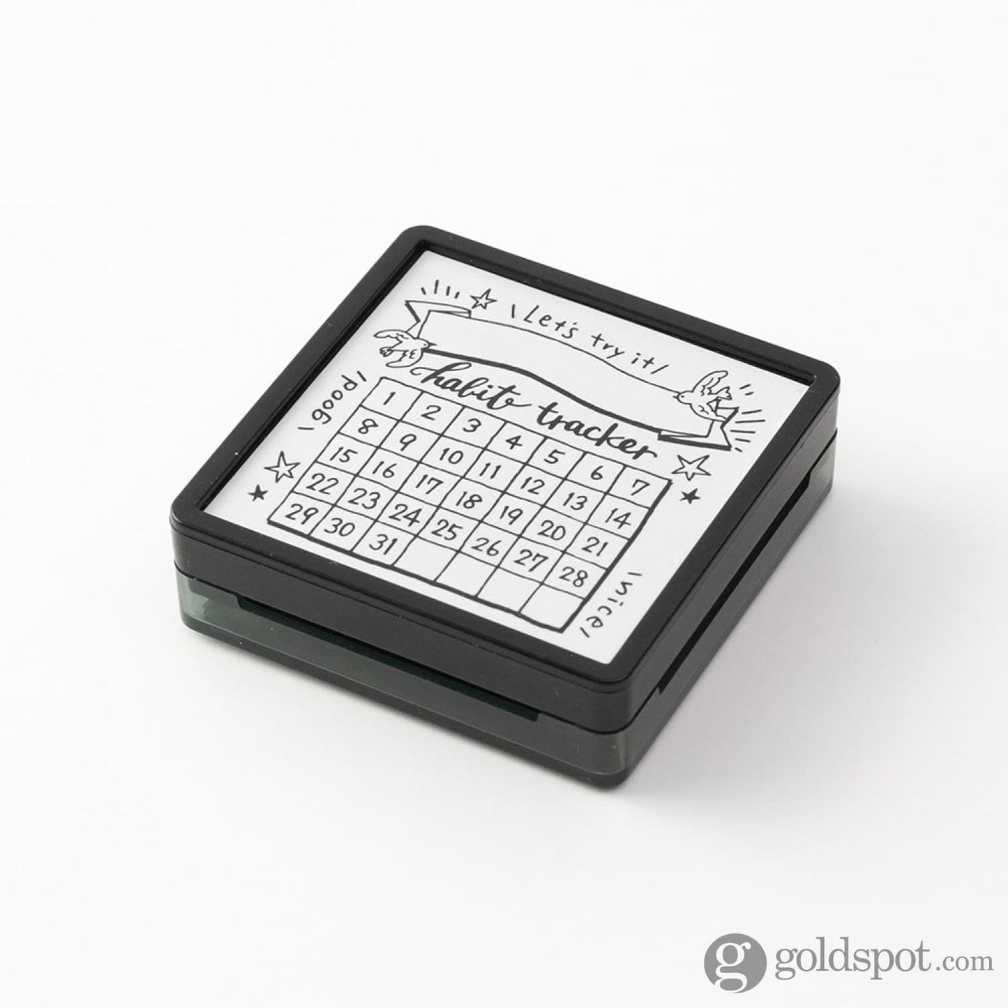 Midori Paintable Stamp Pre-Inked in Habit Tracker Accessories