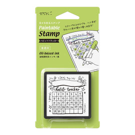 Midori Paintable Stamp Pre-Inked in Habit Tracker