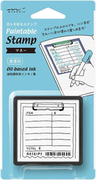 Midori Paintable Stamp Pre-Inked in Money Accessories