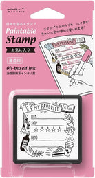 Midori Paintable Stamp Pre-Inked in My Favorite Accessories