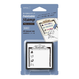 Midori Paintable Stamp Pre-Inked in To Do List