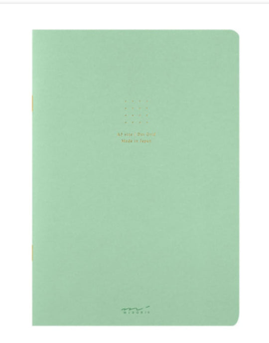 Midori Soft Color A5 Notebook in Green - Dot Grid