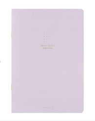 Midori Soft Color A5 Notebook in Purple - Dot Grid