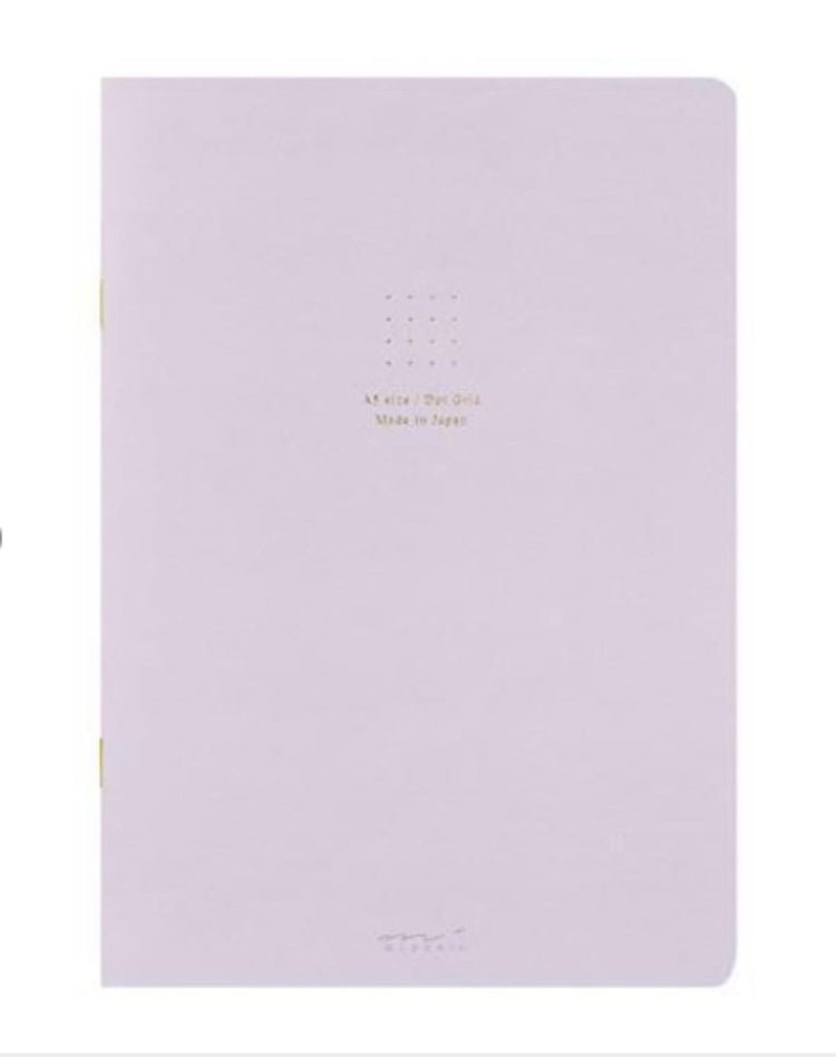Midori Soft Color A5 Notebook in Purple - Dot Grid Accessories