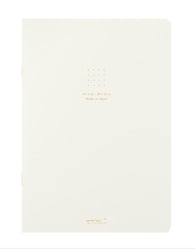 Midori Soft Color A5 Notebook in White - Dot Grid