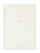 Midori Soft Color Ring A5 Notebook in White - Dot Grid Accessories
