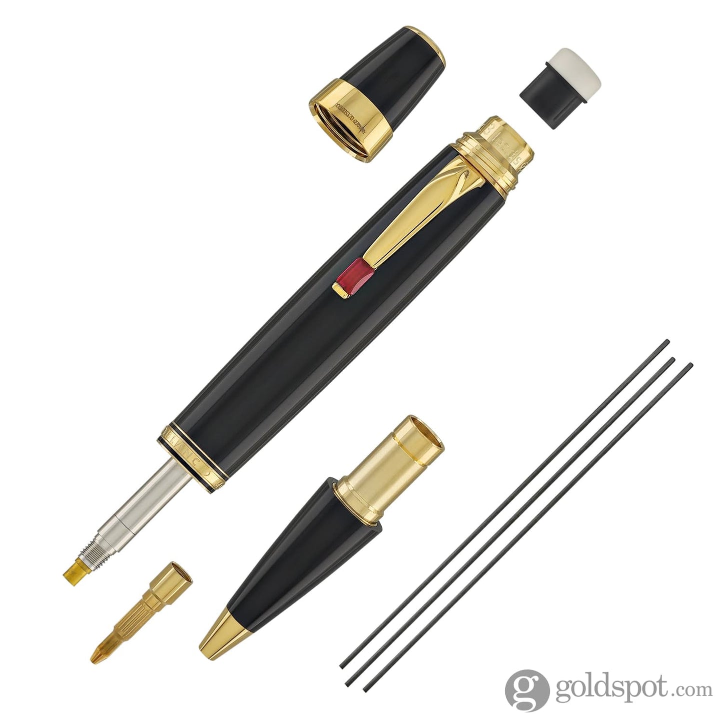 Montblanc Boheme Mechanical Pencil in Black and Rouge - 0.9mm Mechanical Pencils