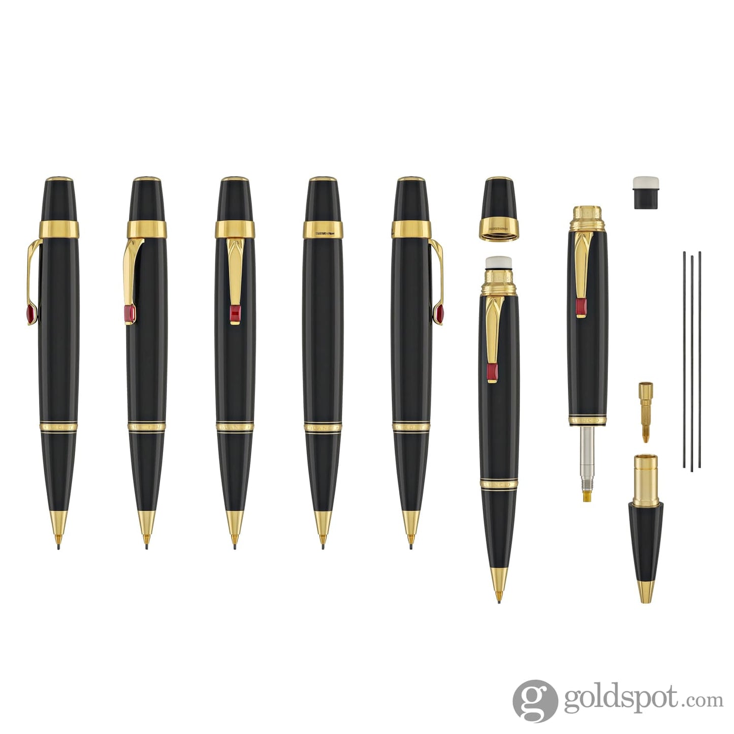 Montblanc Boheme Mechanical Pencil in Black and Rouge - 0.9mm Mechanical Pencils