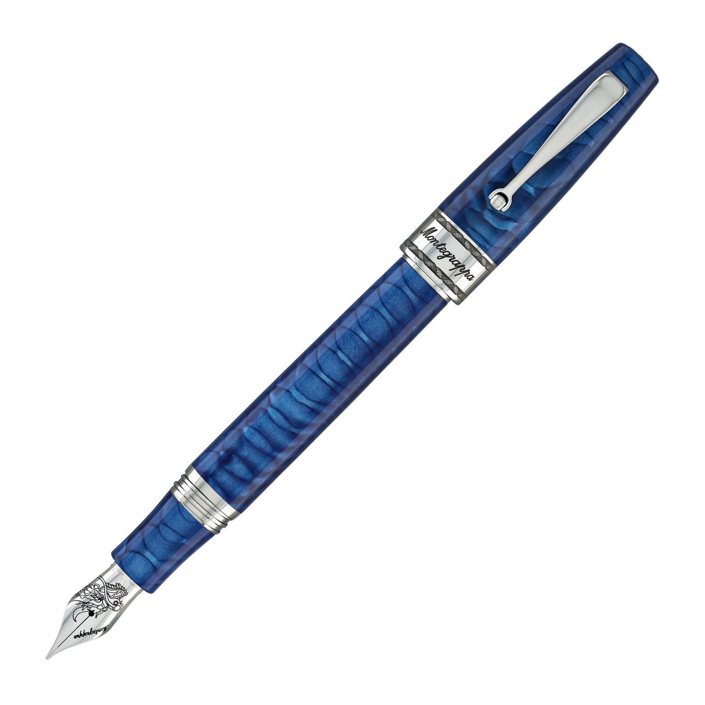 Montegrappa Year of the Dragon Juma Fountain Pen in Indigo Blue Fountain Pen