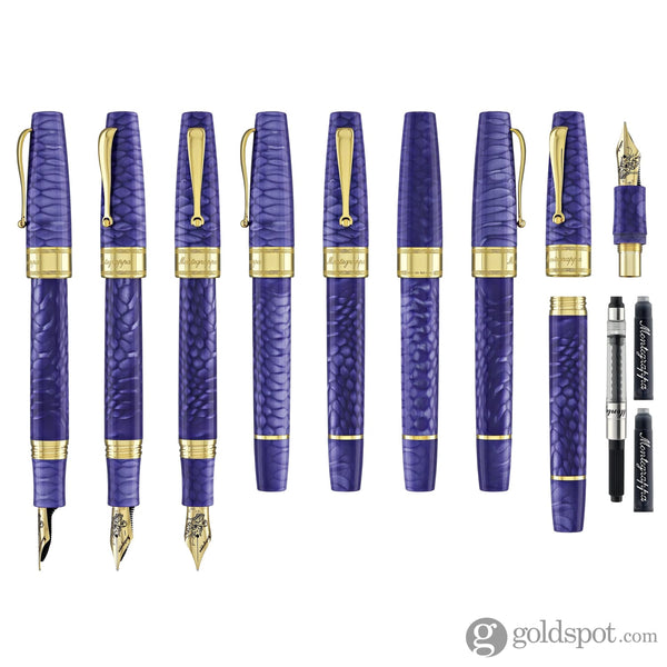 Montegrappa Year of the Dragon Juma Fountain Pen in Royal Purple Fountain Pen