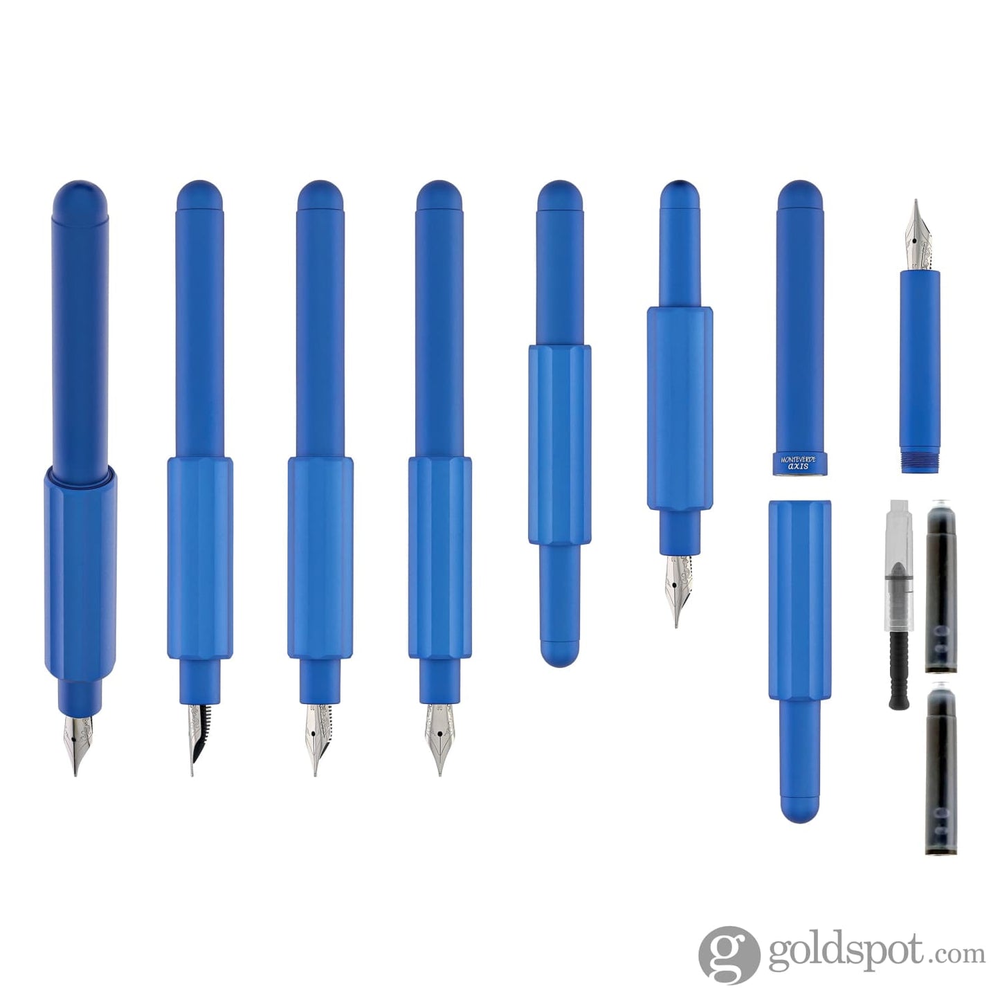 Monteverde Axis Fountain Pen in Blue Fountain Pen