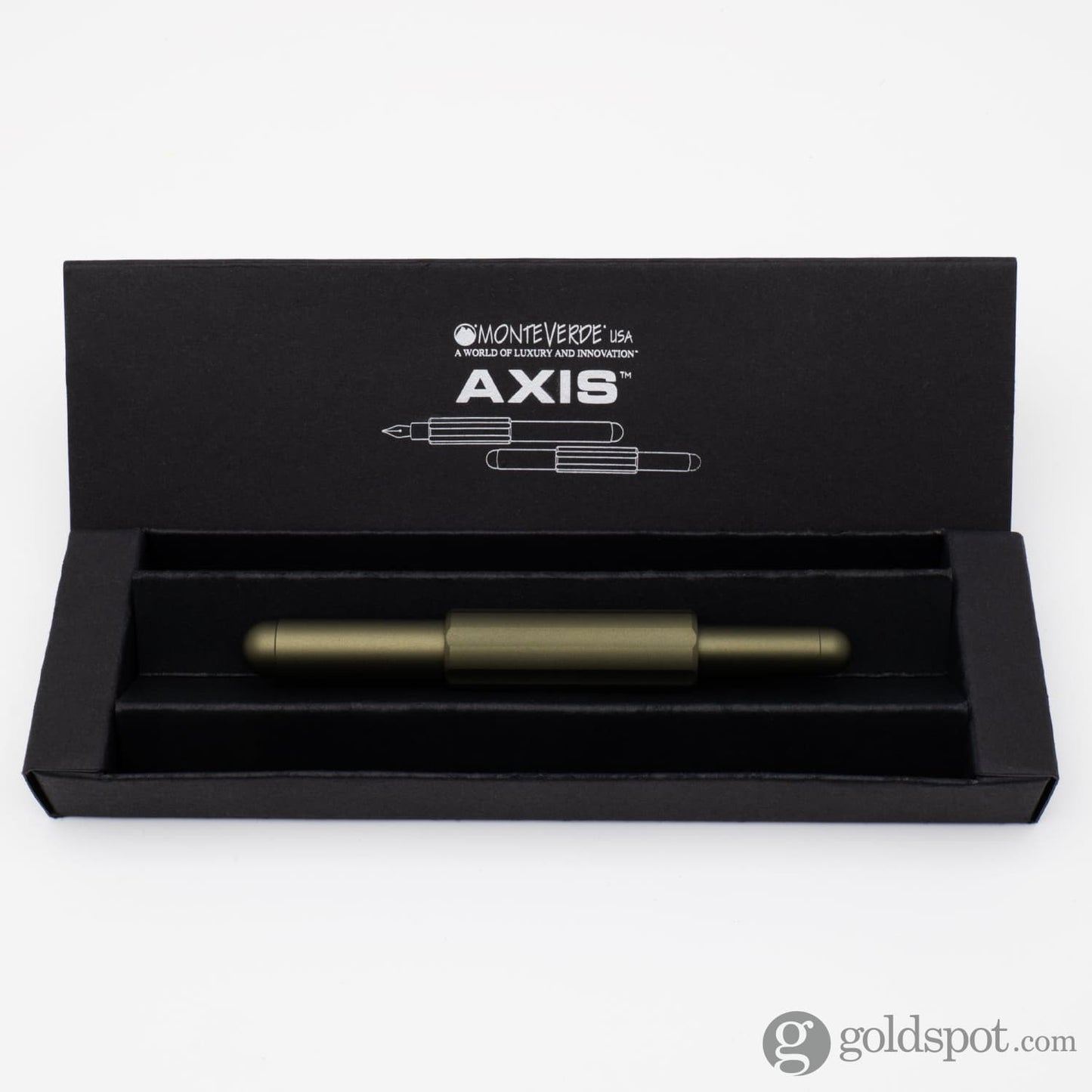 Monteverde Axis Fountain Pen in Olive Fountain Pen