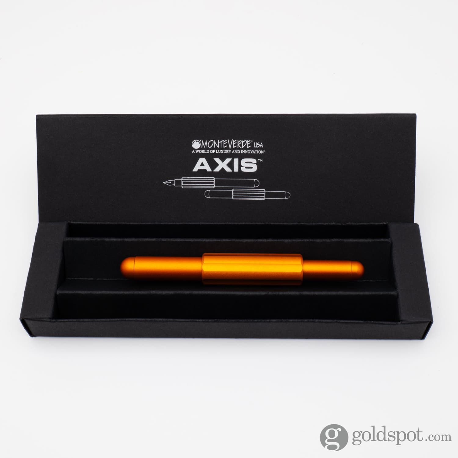 Monteverde Axis Fountain Pen in Orange - Goldspot Pens