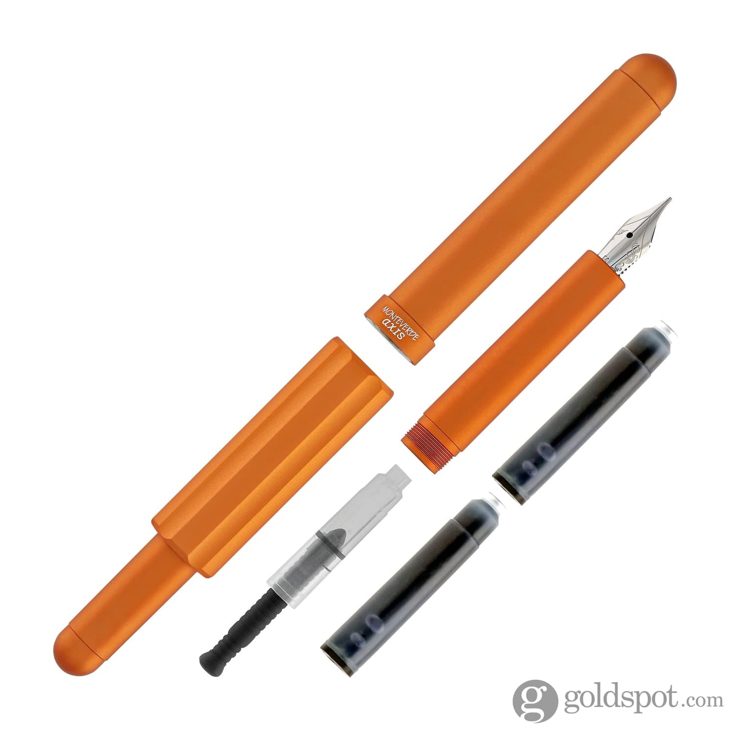 Monteverde Axis Fountain Pen in Orange Fountain Pen