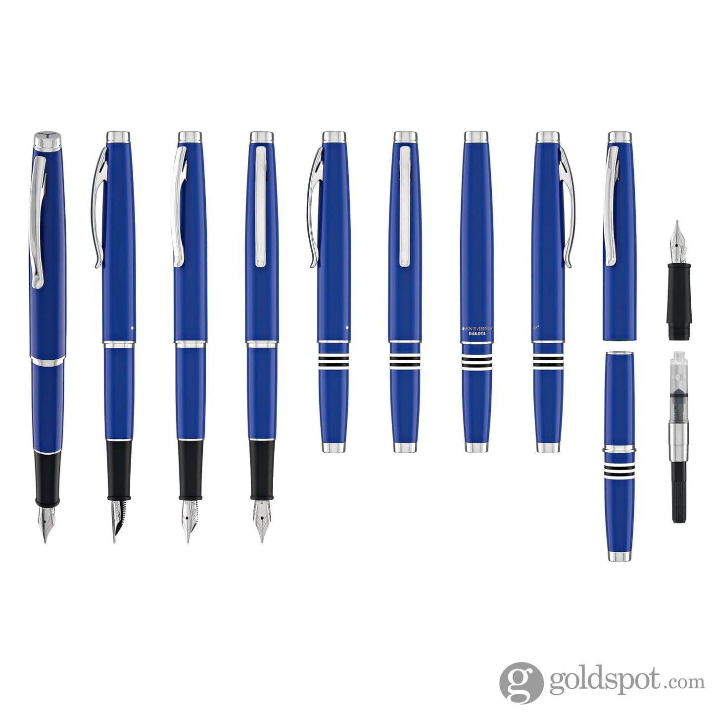 Monteverde Dakota Fountain Pen in Airforce Matte Blue Fountain Pen