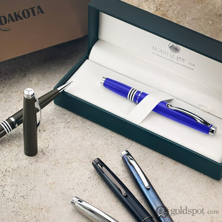 Monteverde Dakota Fountain Pen in Airforce Matte Blue Fountain Pen