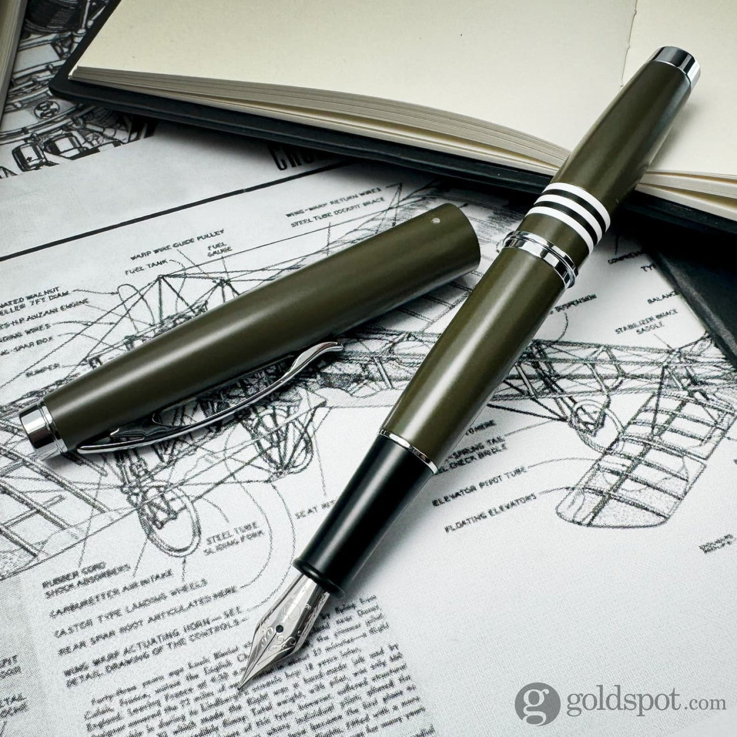 Monteverde Dakota Fountain Pen in Military Green Fountain Pen