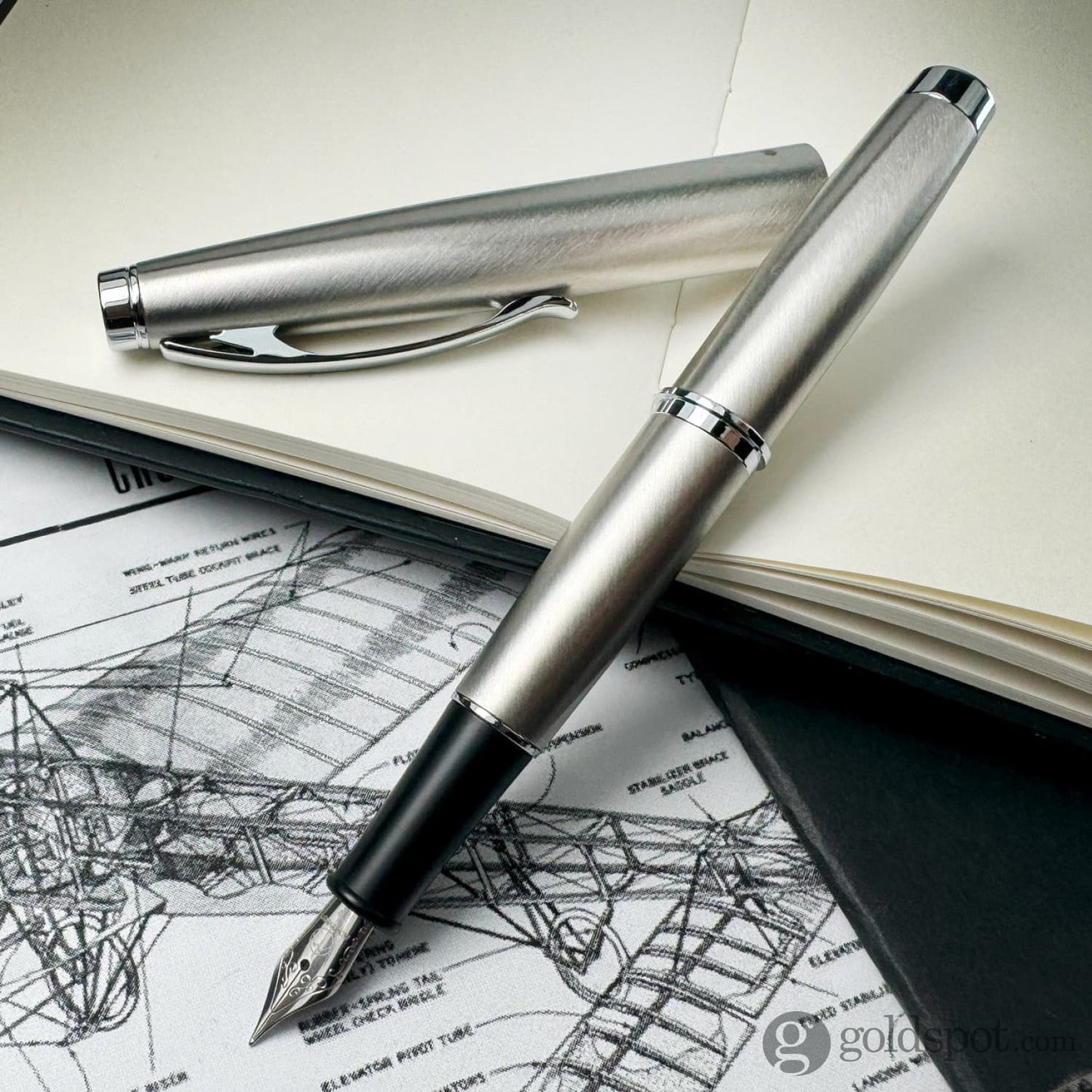 Monteverde Dakota Fountain Pen in Stainless Steel Fountain Pen