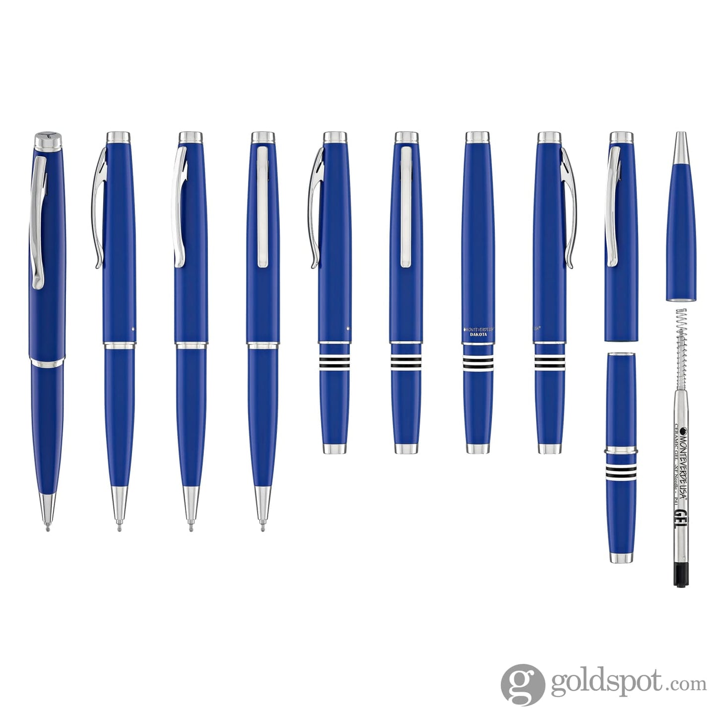 Monteverde Dakota Gel Pen in Airforce Matte Blue Gel Pen