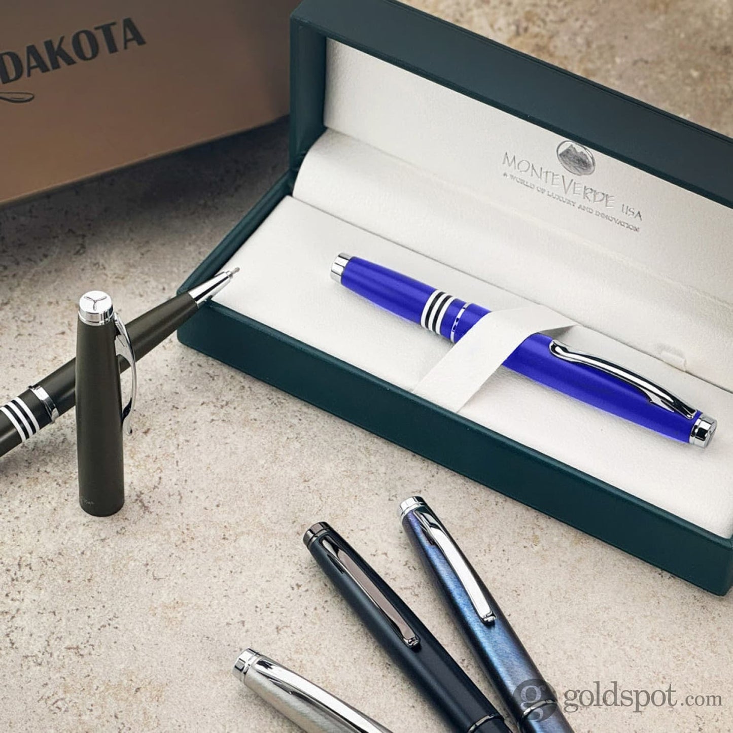 Monteverde Dakota Gel Pen in Airforce Matte Blue Gel Pen