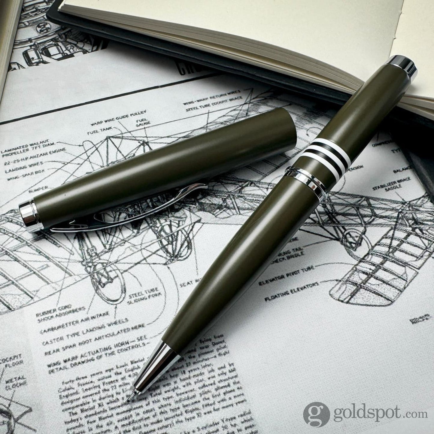 Monteverde Dakota Gel Pen in Military Green Gel Pen