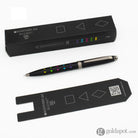 Monteverde Illusia Gel Pen in Diamond Shapes Black Matte with Gunmetal Trim Gel Pen