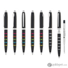 Monteverde Illusia Gel Pen in Square Shapes Black Matte with Chrome Trim Gel Pen