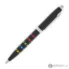 Monteverde Illusia Gel Pen in Square Shapes Black Matte with Chrome Trim Gel Pen