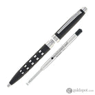 Monteverde Illusia Gel Pen in Square Shapes Black Matte with Chrome Trim Gel Pen