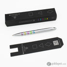 Monteverde Illusia Gel Pen in Triangle Shapes Chrome with Chrome Trim Gel Pen