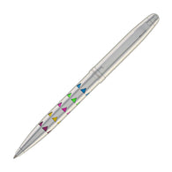 Monteverde Illusia Gel Pen in Triangle Shapes Chrome with Chrome Trim