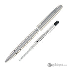 Monteverde Illusia Gel Pen in Triangle Shapes Chrome with Chrome Trim Gel Pen