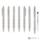 Monteverde Illusia Gel Pen in Triangle Shapes Chrome with Chrome Trim Gel Pen