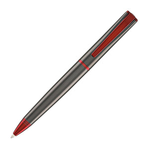 Monteverde Impressa Ballpoint Pen in Gunmetal with Red Trim Ballpoint Pens