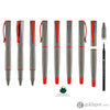Monteverde Impressa Rollerball Pen in Gunmetal with Red Trim Rollerball Pen