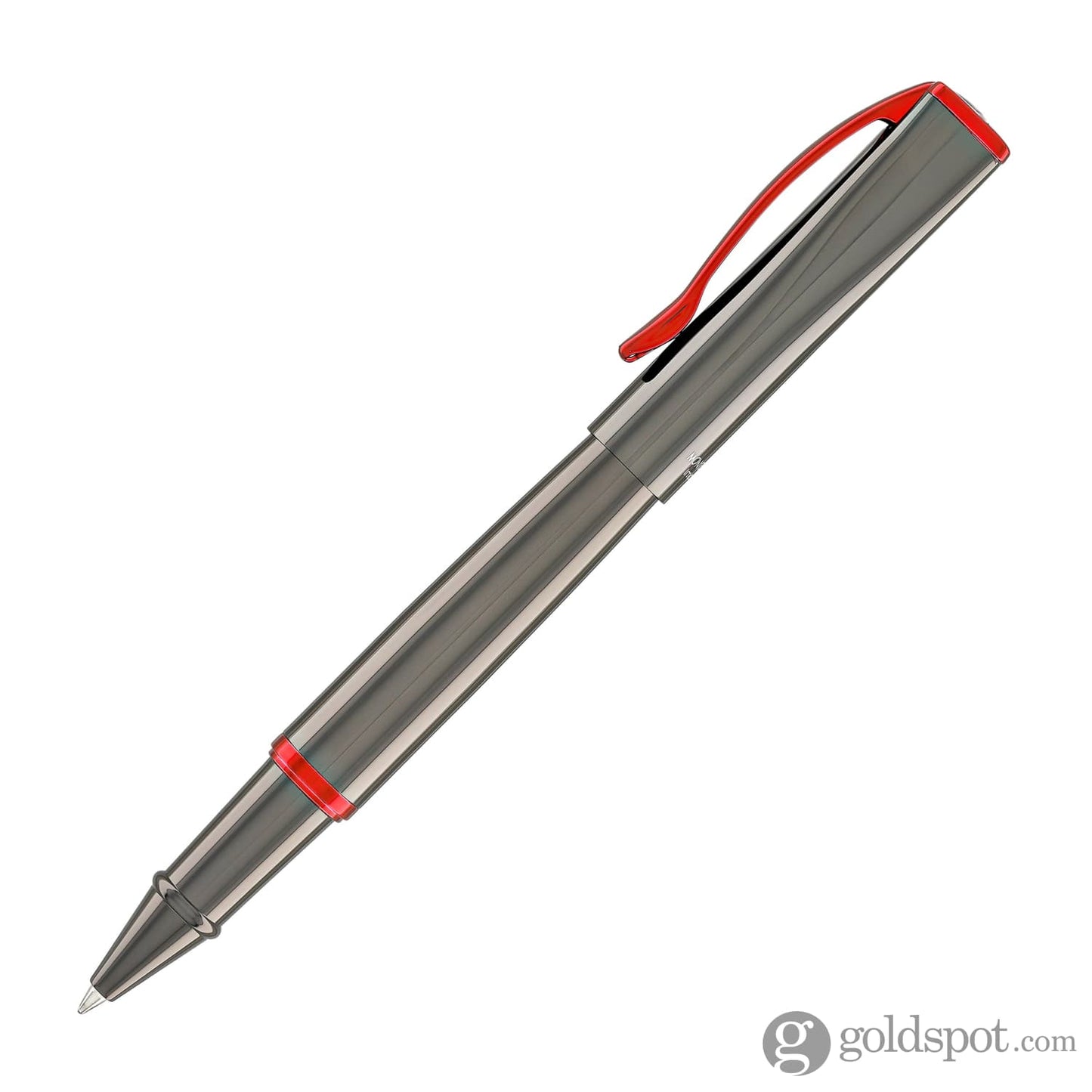 Monteverde Impressa Rollerball Pen in Gunmetal with Red Trim Rollerball Pen