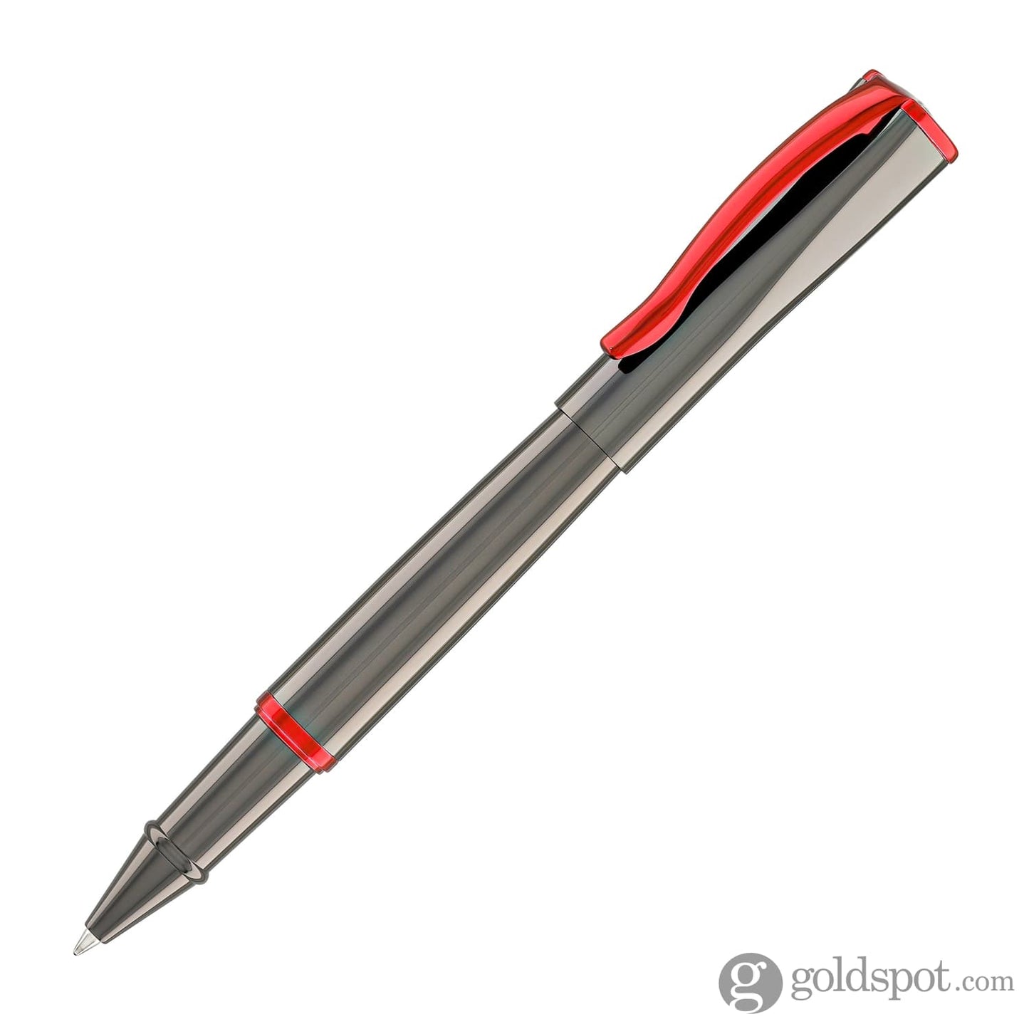 Monteverde Impressa Rollerball Pen in Gunmetal with Red Trim Rollerball Pen