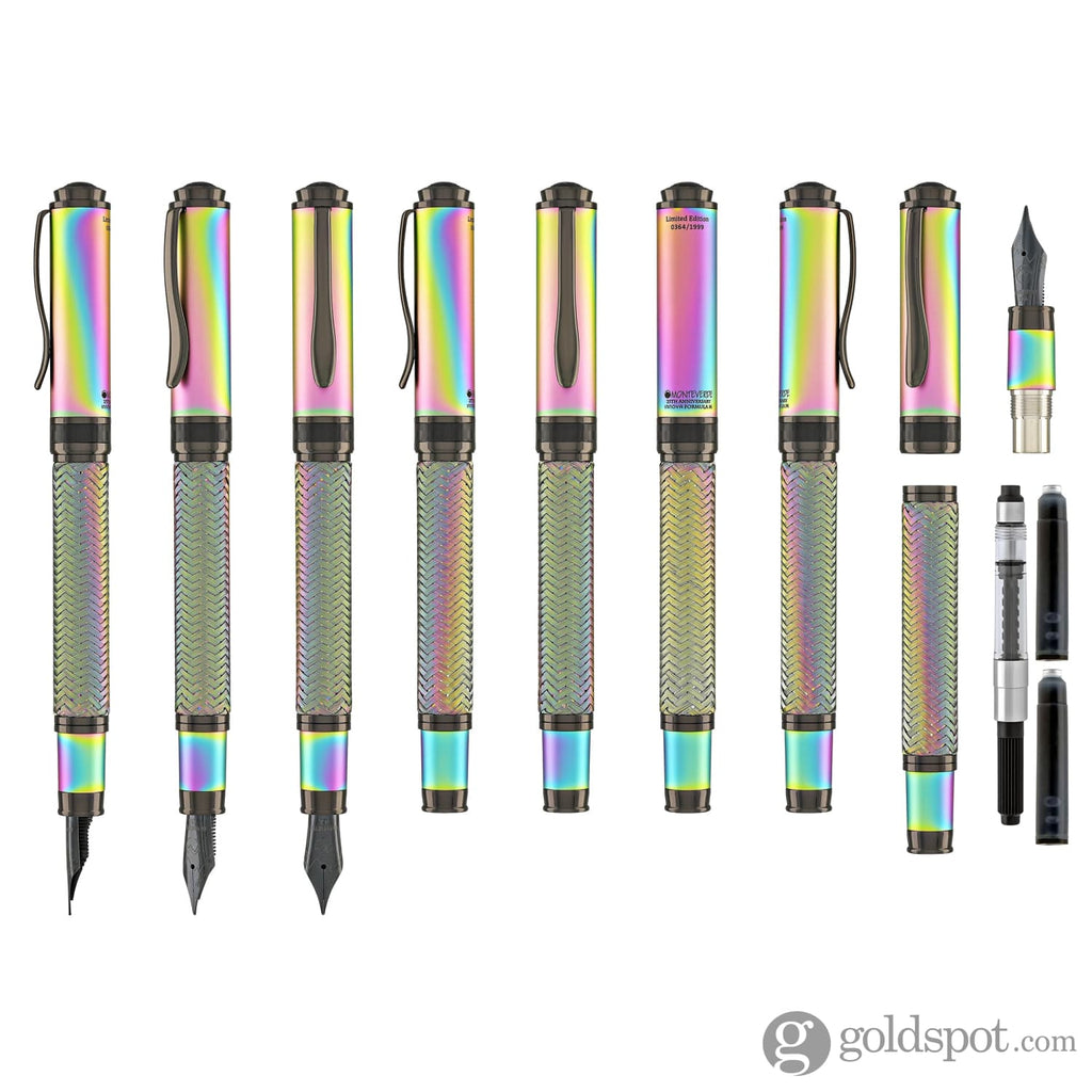 Monteverde Innova Formula M Fountain Pen, Blue - Extra Fine Nib, Premium PVD Coated Pen, Refillable, JoWo Stainless Steel Nib, Luxury Gift Box - View #11