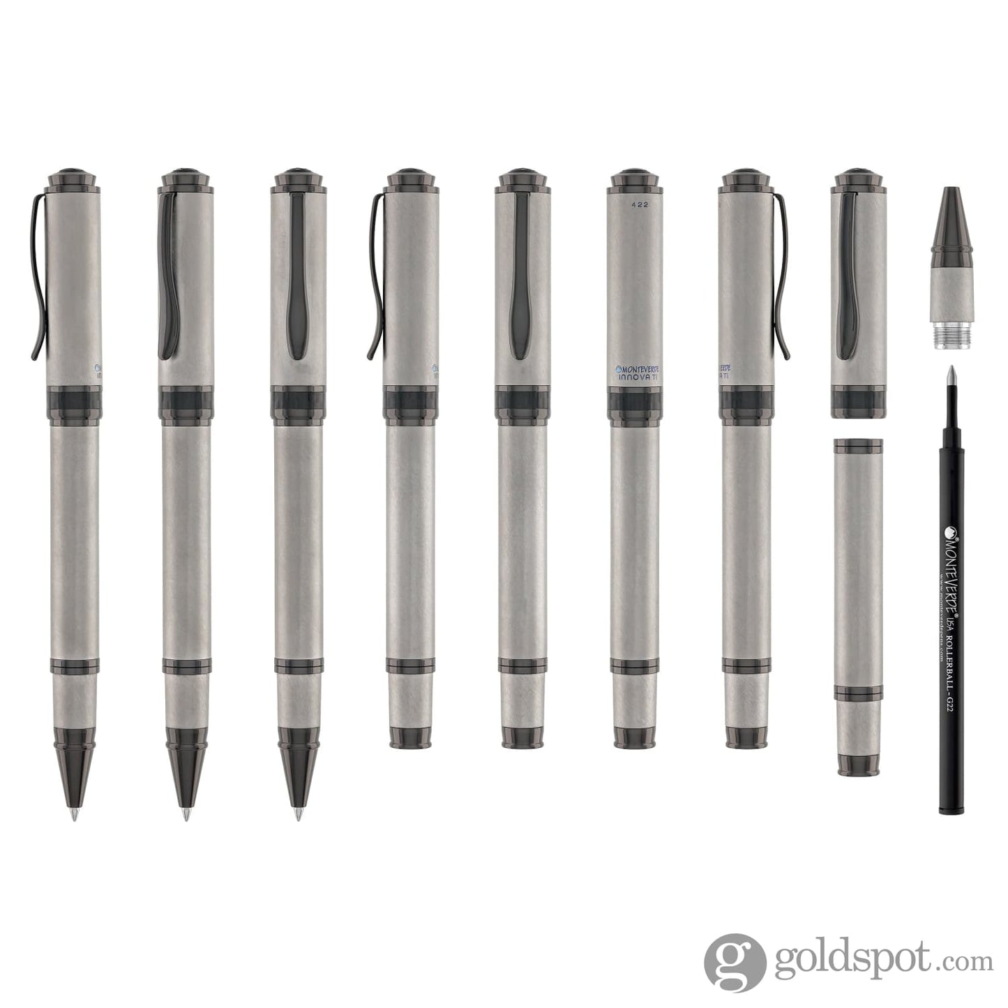 Monteverde Innova Rollerball Pen in Solid Titanium Rollerball Pen