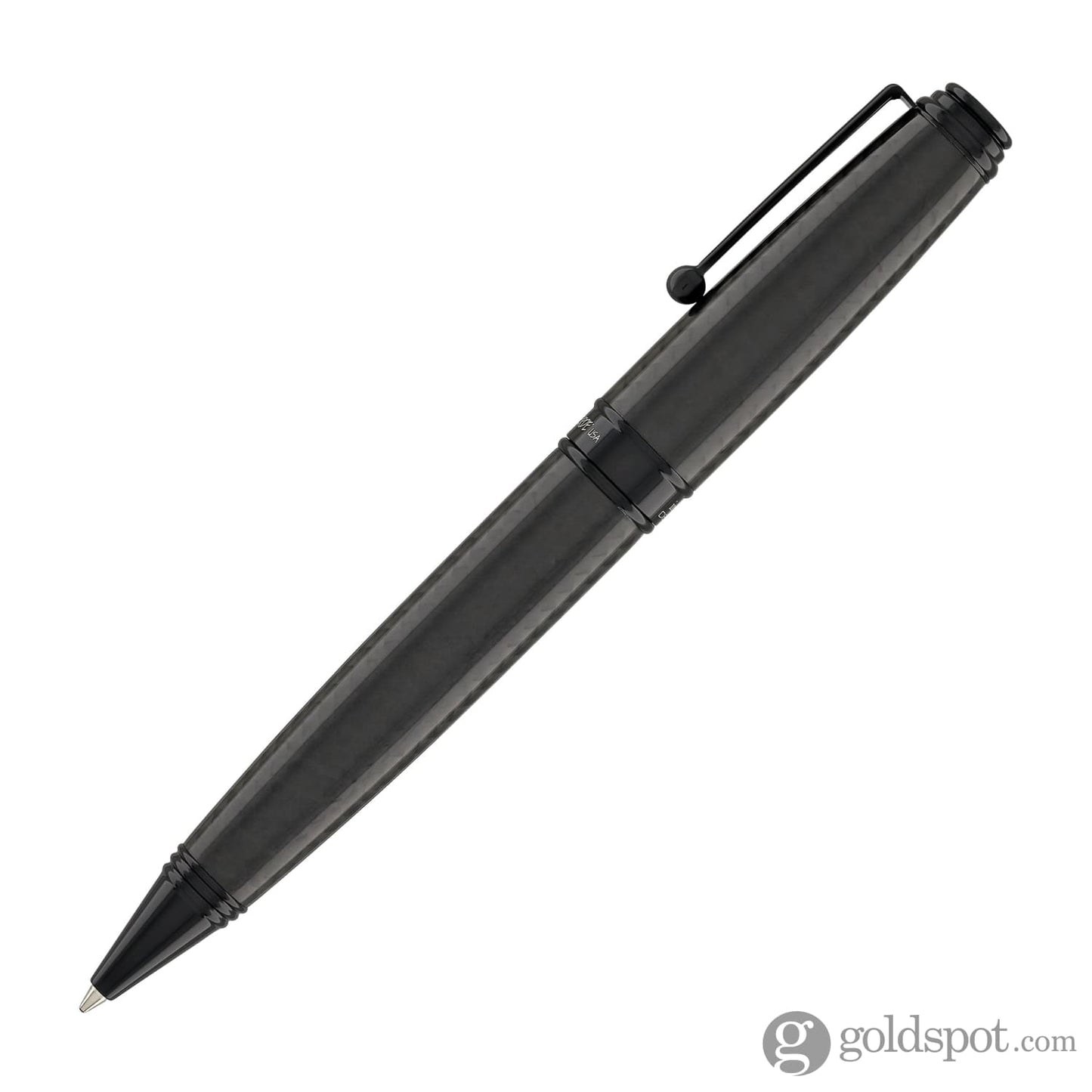 Monteverde Invincia Deluxe Ballpoint Pen in Black Carbon Fiber Ballpoint Pens