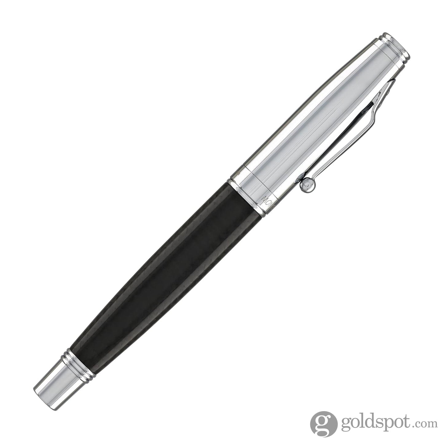 Monteverde Invincia Fountain Pen in Chrome & Carbon Fiber - Medium Point Fountain Pen