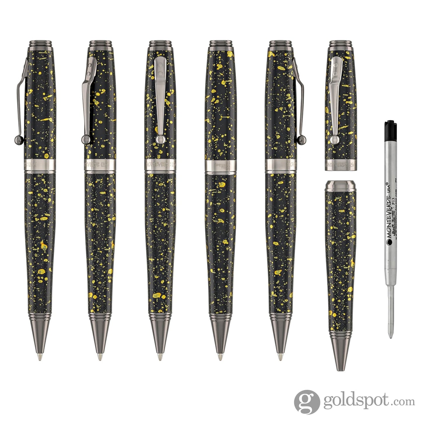 Monteverde Invincia Vega Ballpoint Pen in Starlight Yellow Pens