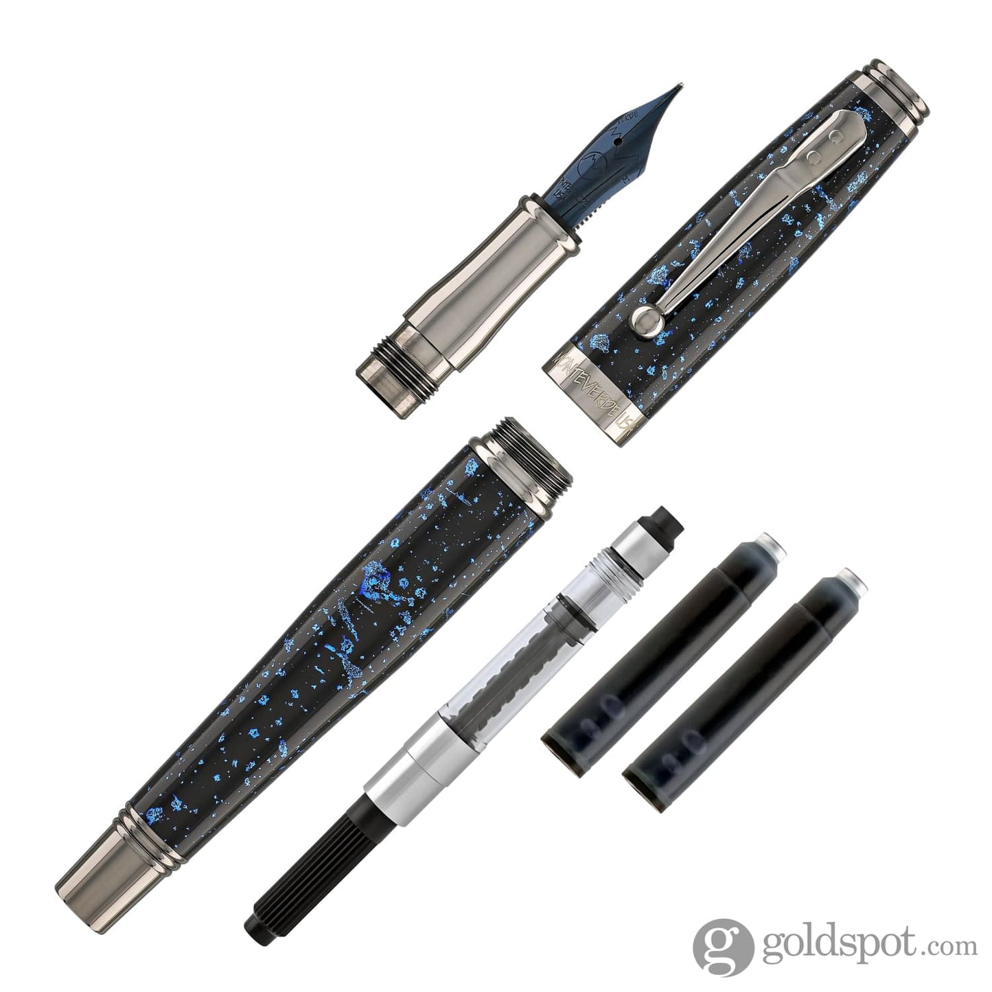 Monteverde Invincia Vega Fountain Pen in Starlight Blue