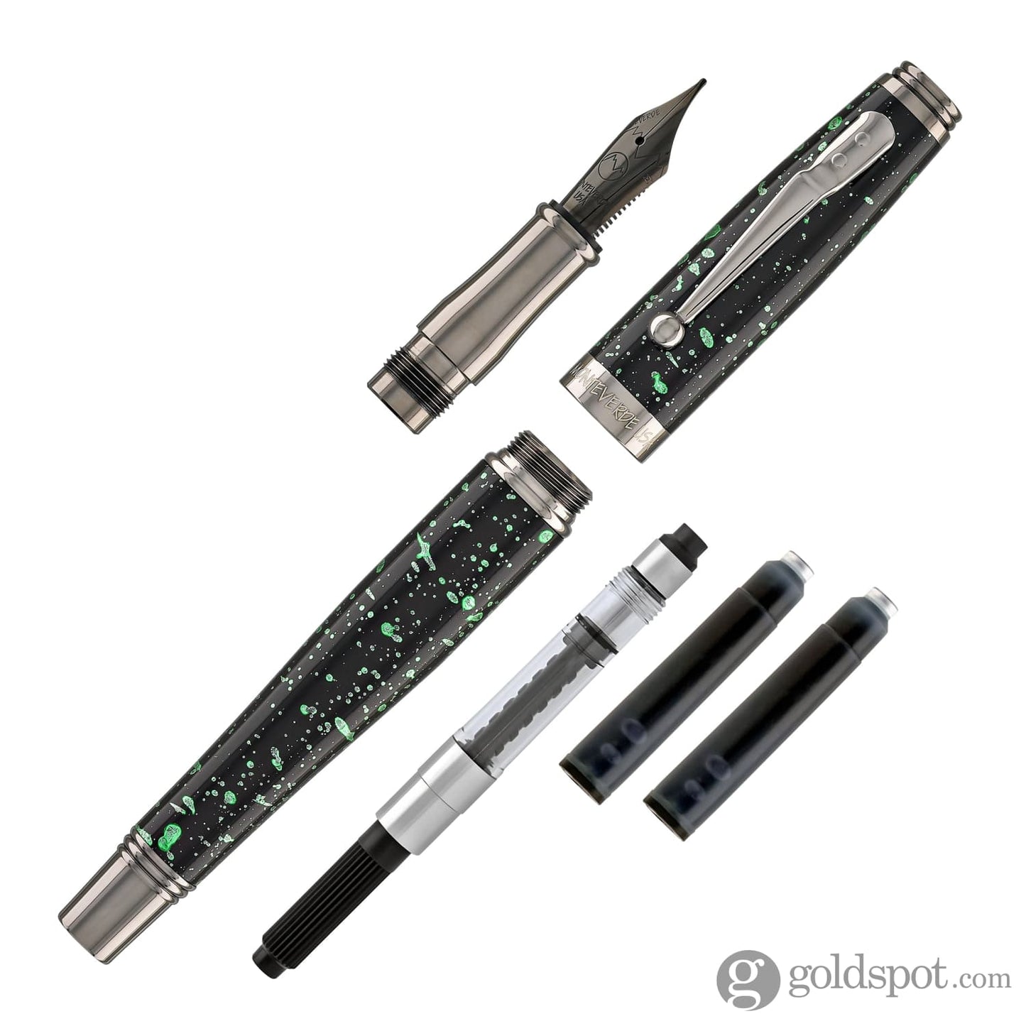 Monteverde Invincia Vega Fountain Pen in Starlight Green