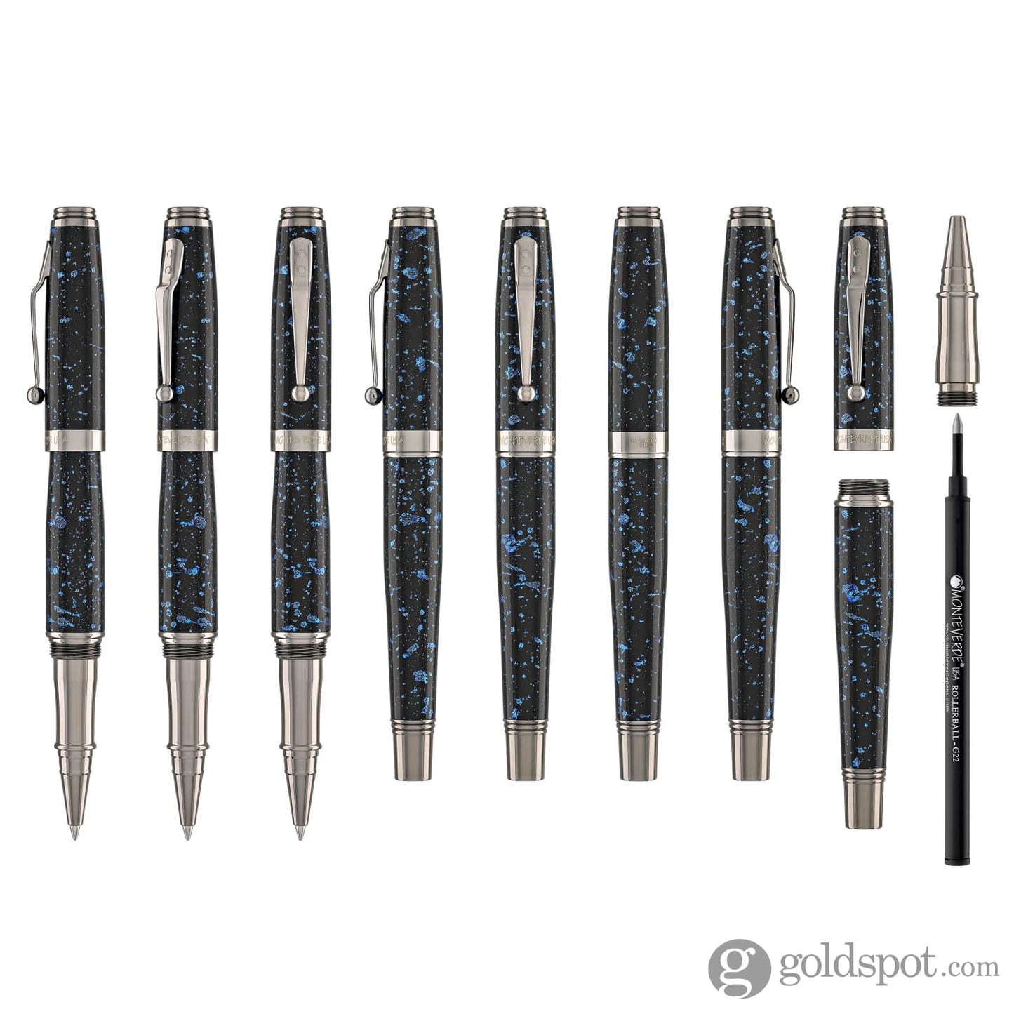 Monteverde Invincia Vega Rollerball Pen in Starlight Blue