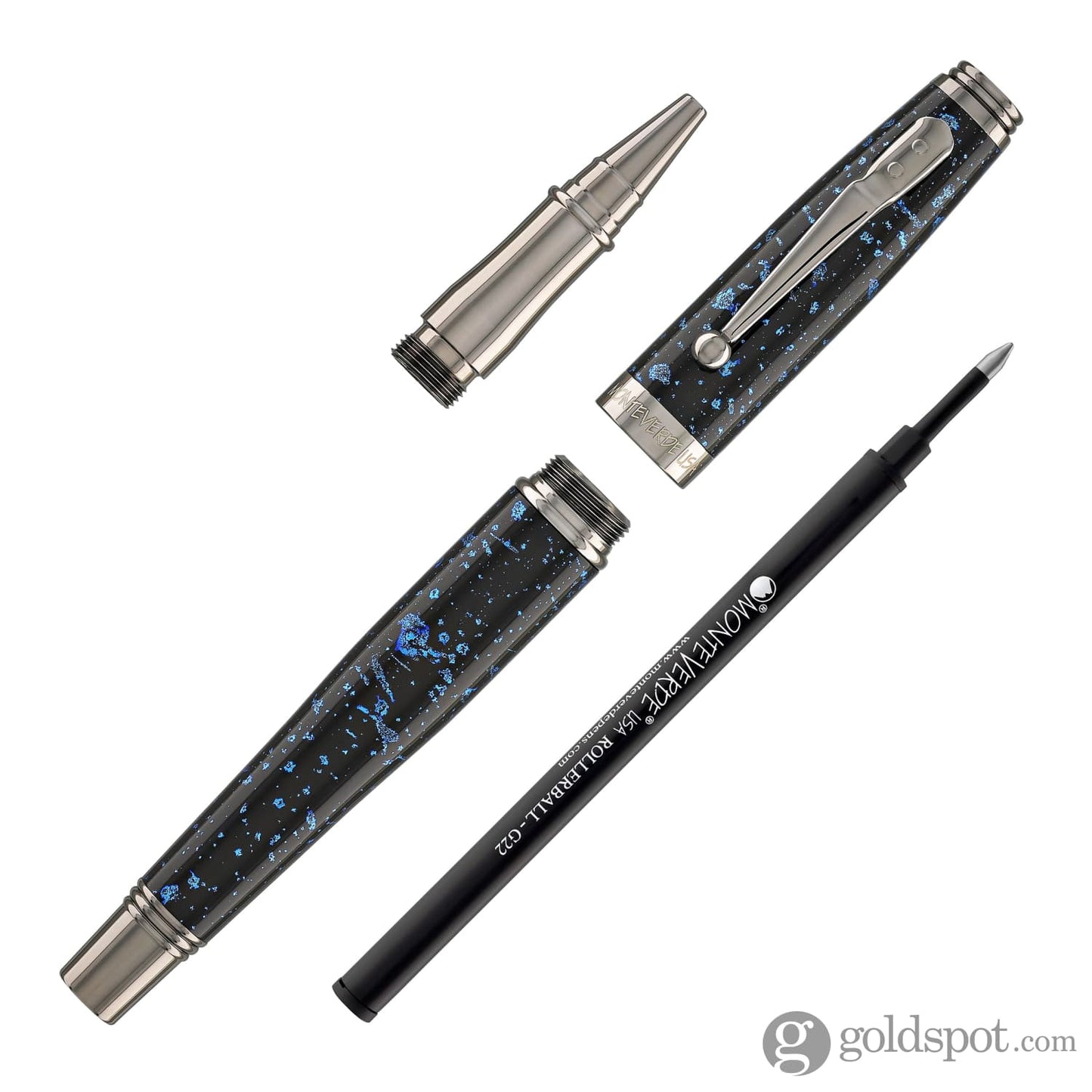 Monteverde Invincia Vega Rollerball Pen in Starlight Blue