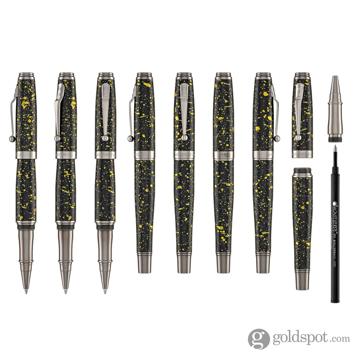 Monteverde Invincia Vega Rollerball Pen in Starlight Yellow