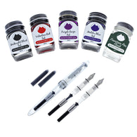 Monteverde Monza ID Fountain Pen in Clear - Calligraphy Set