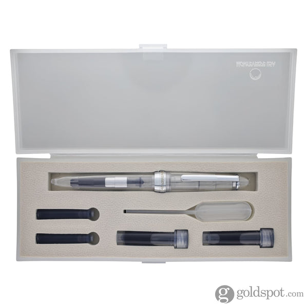 Monteverde Monza ID Fountain Pen in Clear - Flex Nib