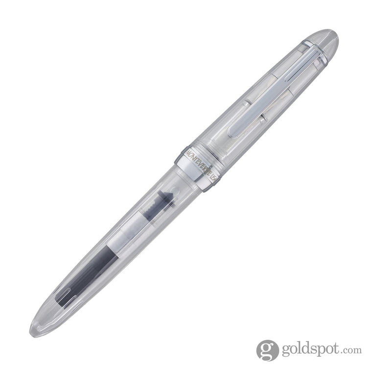 Monteverde Monza ID Fountain Pen in Crystal Clear - Calligraphy Set